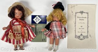 Two (2) Nancy Ann Storybook Dolls with Booklet