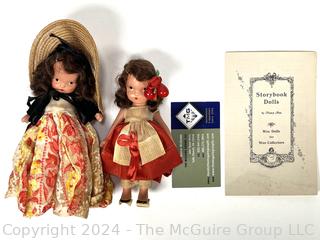 Two (2) Nancy Ann Storybook Dolls with Booklet Including Thursday's Child