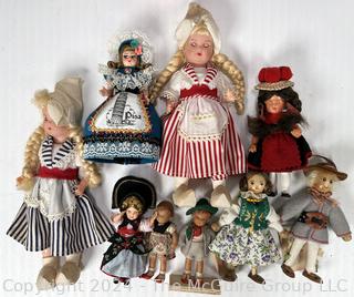 Collection of European Souvenir Dolls
