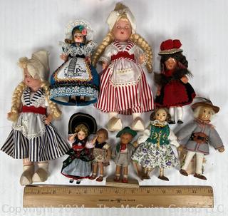 Collection of European Souvenir Dolls
