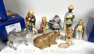 Porcelain Goebel Hummel Partial Nativity Set 