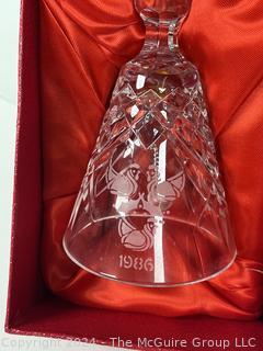 Waterford Crystal Hand Bell in Original Box 1986