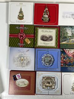 Twelve (12) White House Christmas Ornaments
