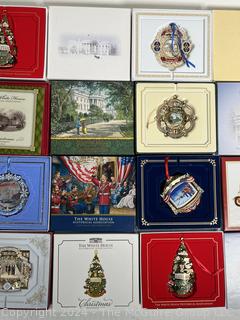 Twelve (12) White House Christmas Ornaments
