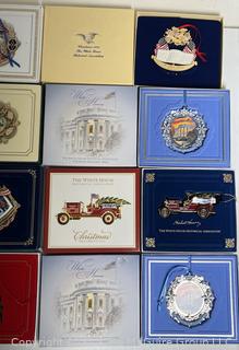 Twelve (12) White House Christmas Ornaments
