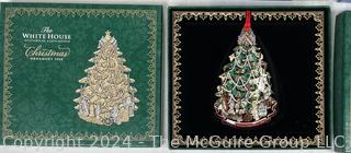 Collection of Waterford and White House Christmas Ornaments