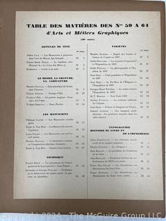 Arts et metiers graphiques no 63 Peignot, Charles, Andre Lejard Published by Arts et Metiers Graphique, Paris, 1938