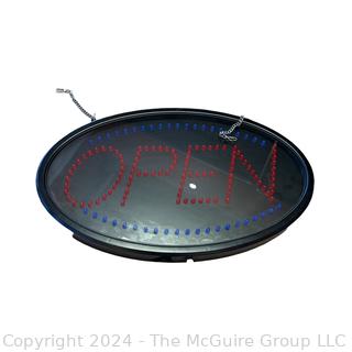 Electric "Open" Sign