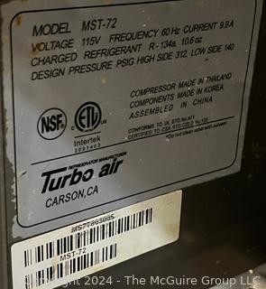 TURBO AIR M-3 Sandwich Prep Refrigerator Model MST-72. Measures 30D x 73W x 36"T