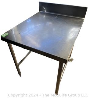 30 x 36 x 27"T Worktable w/ Backsplash