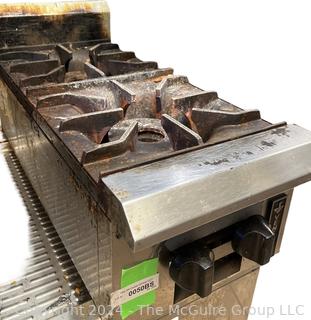 Venancio Gas Double Burner Stock Pot Range (Grills 12 x 12") with (2) Extra Grills (12 x 15") and (4) 4 x 20" Grates