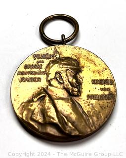 German WW1 Kaiser Wilhelm I Commemorative Medal Badge 