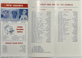 Flyer & 35mm Negatives of Baseball Game between Pittsburgh Pirates and Cincinnati Reds