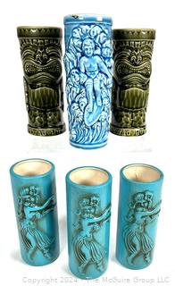 Six (6) Tiki Mugs Including Orchids of Hawaii