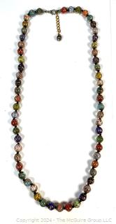 Cornaro Italy Murano Glass Bead Necklace  (Was 249)