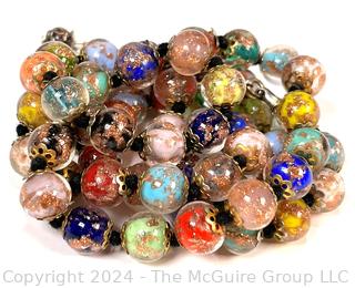 Cornaro Italy Murano Glass Bead Necklace  (Was 249)