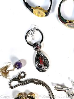 Mixed Group of Costume Jewelry and Watches