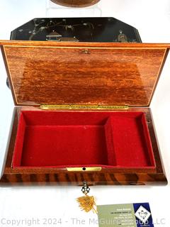 Two (2) Jewelry Boxes and Hand Thrown Pottery Tureen