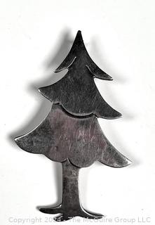 Sterling Silver Christmas Tree Brooch 