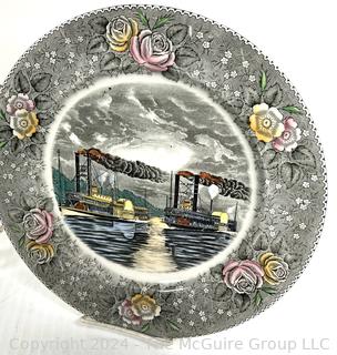 Serving Plates Including Transferware, Silverplate, Glass and Aluminum 