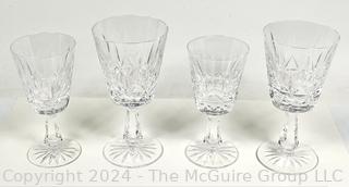 Four (4) Waterford Crystal Stemmed Goblets