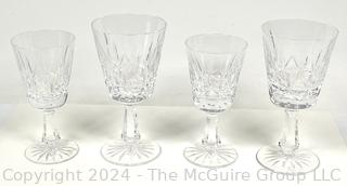 Four (4) Waterford Crystal Stemmed Goblets