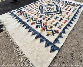 Peruvian Wool Blanket.  54" x 82"