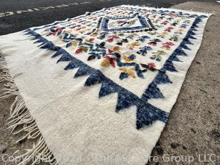 Peruvian Wool Blanket.  54" x 82"