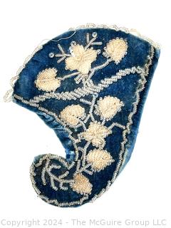 Victorian Hand Stitched Velvet Whimsey Pocket Decoration