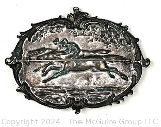 Sterling Silver Reposse English Hunting Brooch