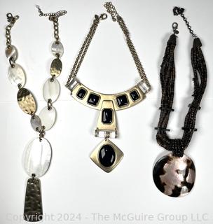 Three (3) Costume Jewelry Statement Necklaces