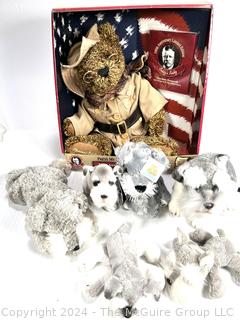 Collection of Stuffed Animal Toys Including 100th Anniversary Of The Teddy Bear In Box