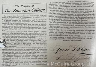 Zanerian "Penmanship" College, Ohio Publication. (Was 0056)