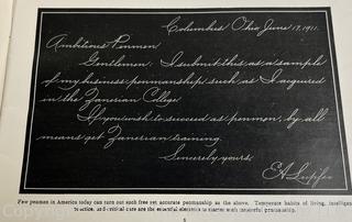 Zanerian "Penmanship" College, Ohio Publication. (Was 0056)