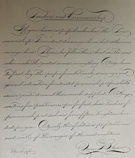 Zanerian "Penmanship" College, Ohio Publication. (Was 0056)