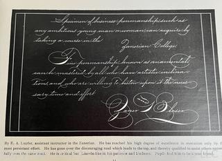 Zanerian "Penmanship" College, Ohio Publication. (Was 0056)