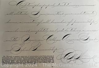 Zanerian "Penmanship" College, Ohio Publication. (Was 0056)