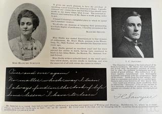 Zanerian "Penmanship" College, Ohio Publication. (Was 0056)