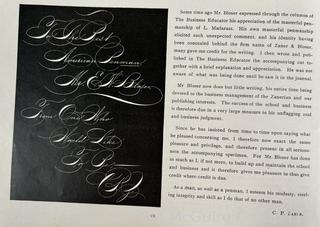 Zanerian "Penmanship" College, Ohio Publication. (Was 0056)