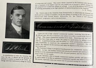 Zanerian "Penmanship" College, Ohio Publication. (Was 0056)