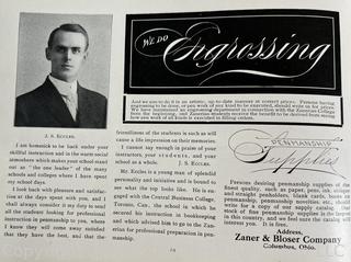 Zanerian "Penmanship" College, Ohio Publication. (Was 0056)