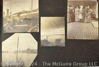 Early 1900's Family Photo Album of European Grand Tour with Post Cards.  View all photos