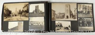 Early 1900's Family Photo Album of European Grand Tour with Post Cards.  View all photos