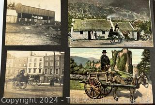 Early 1900's Family Photo Album of European Grand Tour with Post Cards.  View all photos