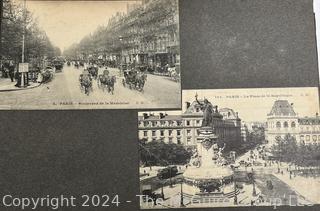 Early 1900's Family Photo Album of European Grand Tour with Post Cards.  View all photos