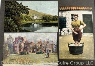 Early 1900's Family Photo Album of European Grand Tour with Post Cards.  View all photos