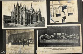 Early 1900's Family Photo Album of European Grand Tour with Post Cards.  View all photos