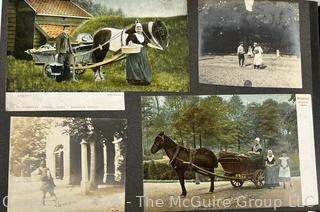 Early 1900's Family Photo Album of European Grand Tour with Post Cards.  View all photos