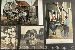 Early 1900's Family Photo Album of European Grand Tour with Post Cards.  View all photos