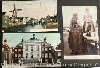 Early 1900's Family Photo Album of European Grand Tour with Post Cards.  View all photos